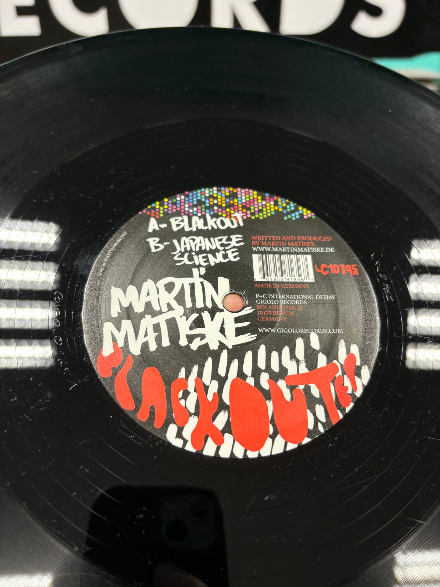 Martin Matiske: Blackout, 12inch, Only pressing, International Deejay Gigolo Records, Germany 2006