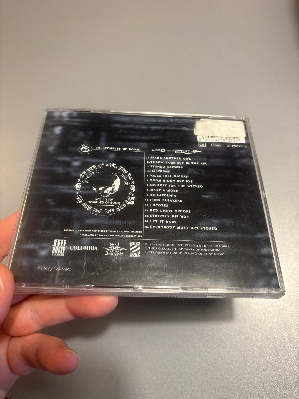 Cypress Hill: III (Temples Of Boom), CD, repress, Columbia, Ruffhouse Records, Europe year?