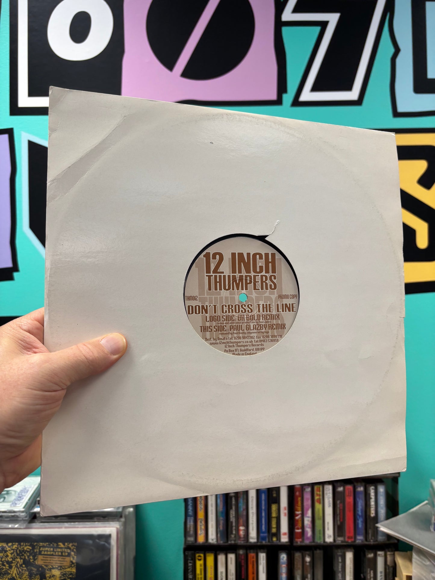 12 Inch Thumpers: Don’t Cross The Line (Remixes), 12inch, Promo, 12 Inch Thumpers, UK 2000