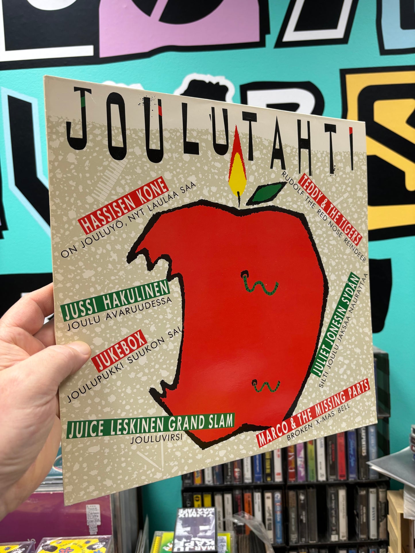 Joulutahti, LP, Compilation, Only vinyl pressing, Euros Records, Finland 1988