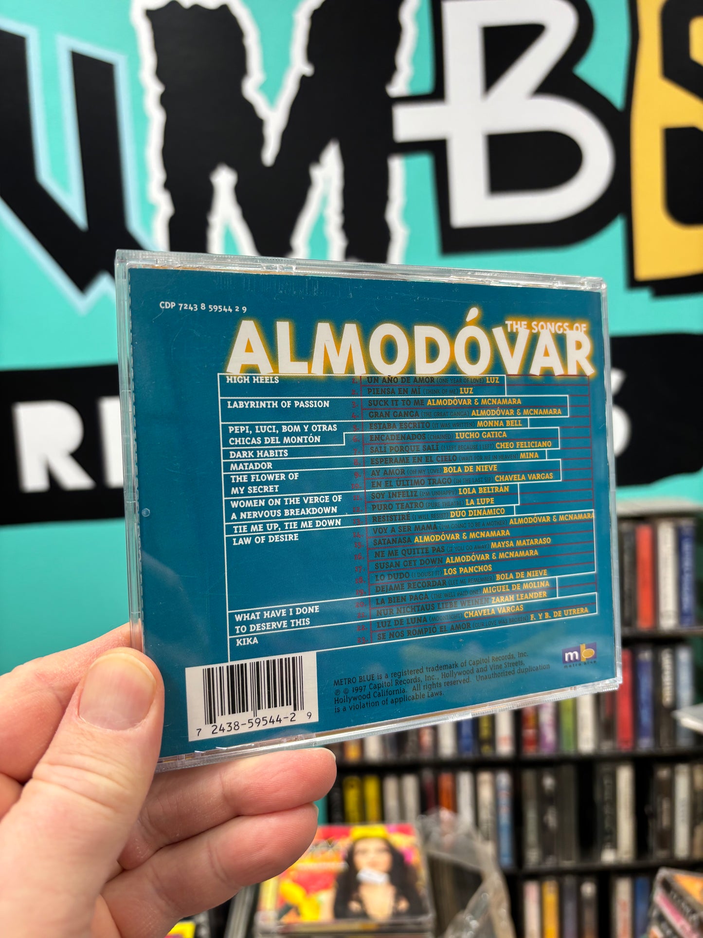 The Songs Of Almodóvar, CD, Metro Blue, US 1997