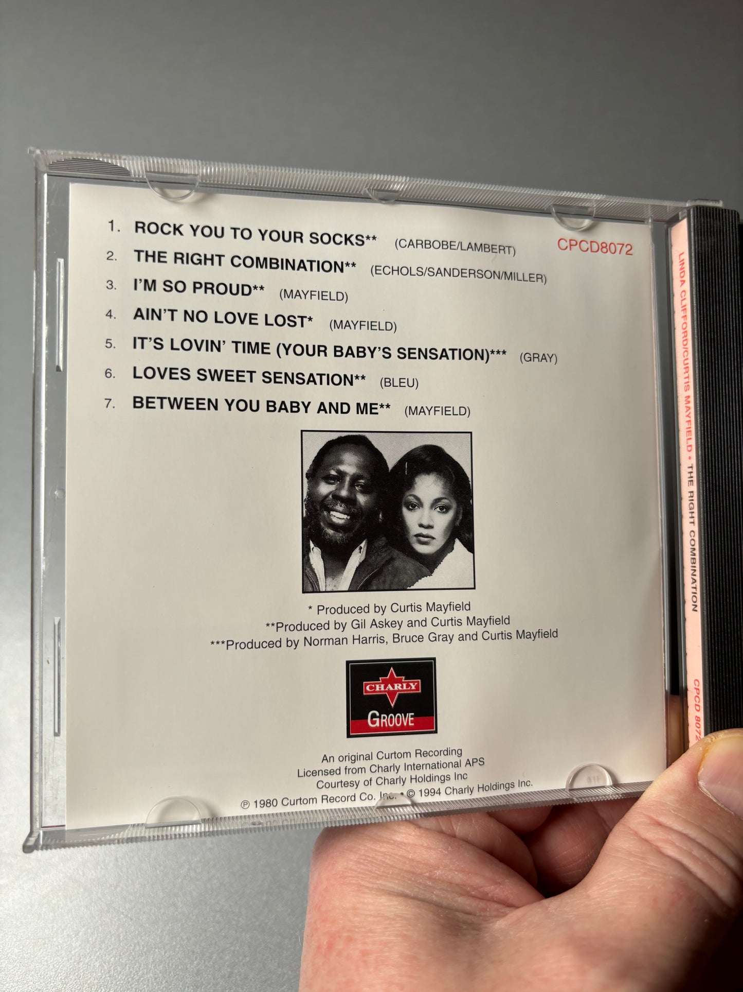 Linda Clifford/Curtis Mayfield: The Right Combination, CD, reissue, Charly Groove, UK 1994