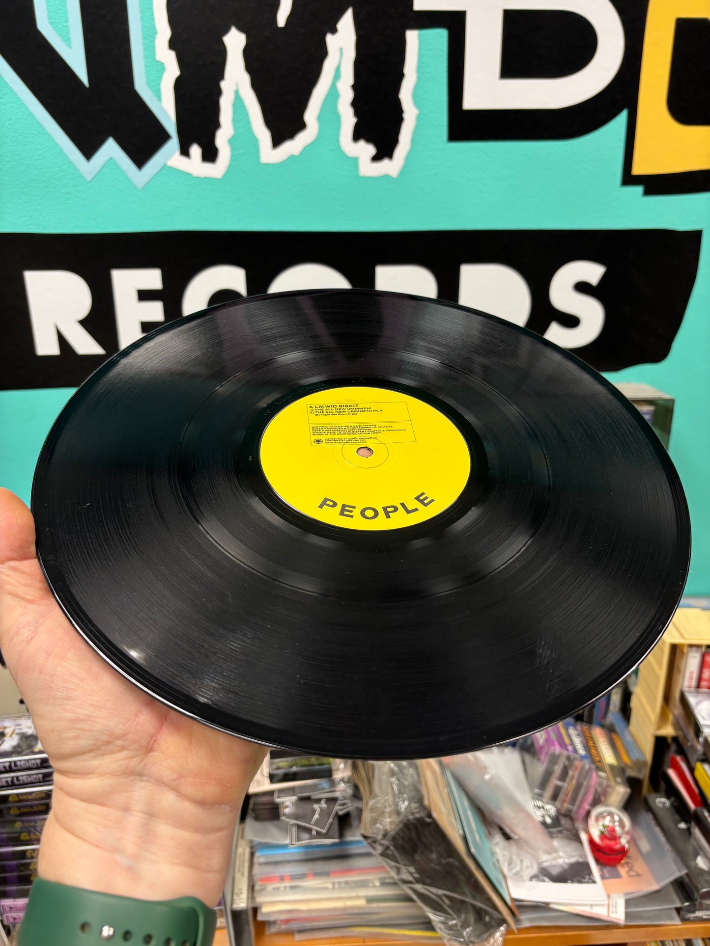 Likwid Biskit: The All New Ummm/Sound Orgy, 12inch, Misprint, Yellow Label, People, UK 1998