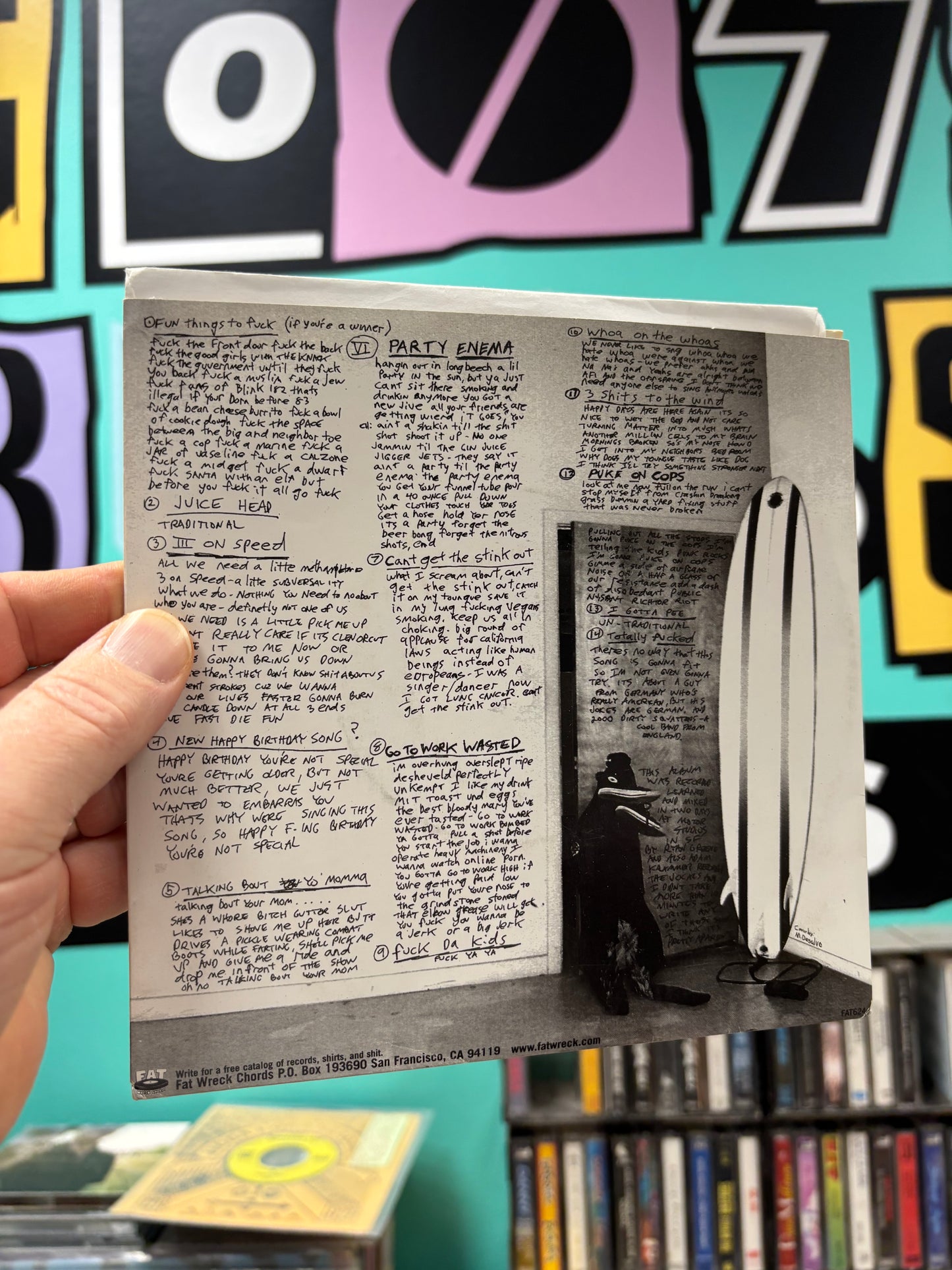 NOFX: Surfer, 7inch, 1st pressing, Fat Wreck Chords, US 2001