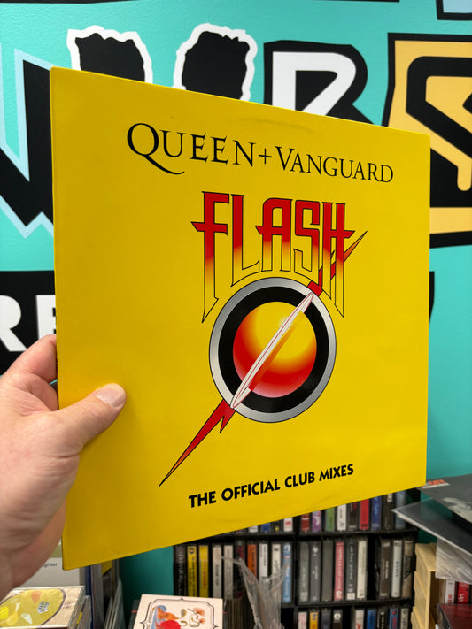 Queen + Vanguard: Flash (The Official Club Mixes), 12inch, Virgin, EMI, Frisbee Tracks, Europe 2002