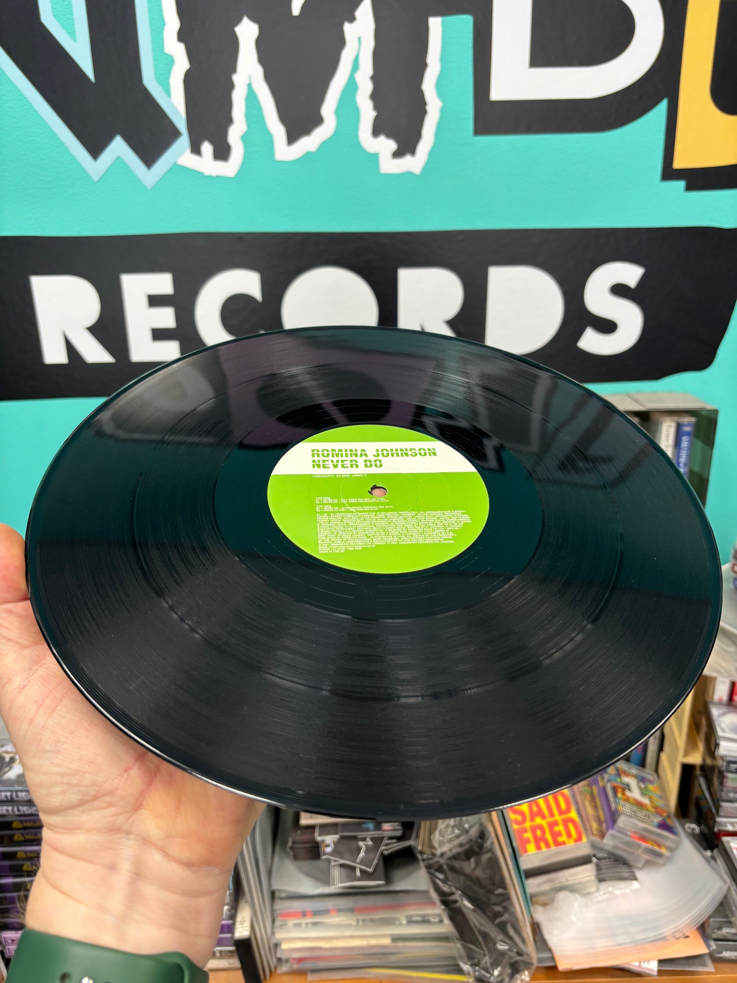 Romina Johnson: Never Do, 12inch, 1st pressing, Urbanstar, UK 2001