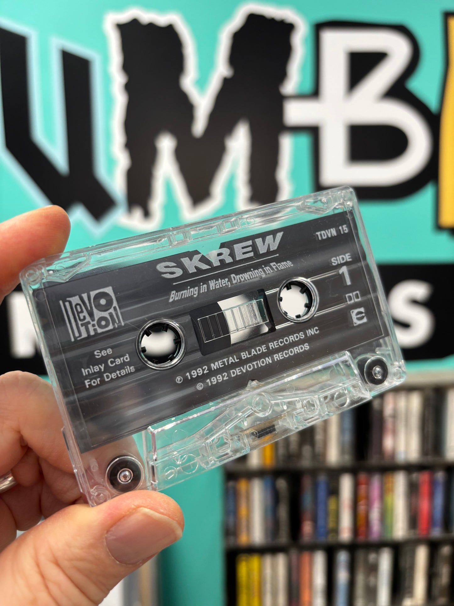 Skrew: Burning in Water, Drowning in Flame, cassette, Devotion, UK 1992