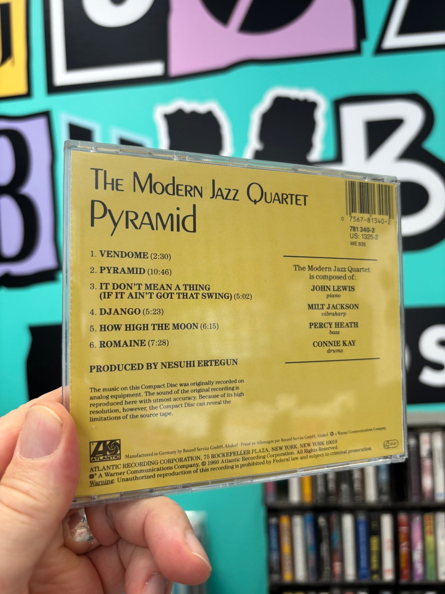 The Modern Jazz Quartet: Pyramid, CD, reissue, remastered, Atlantic, Europe year?