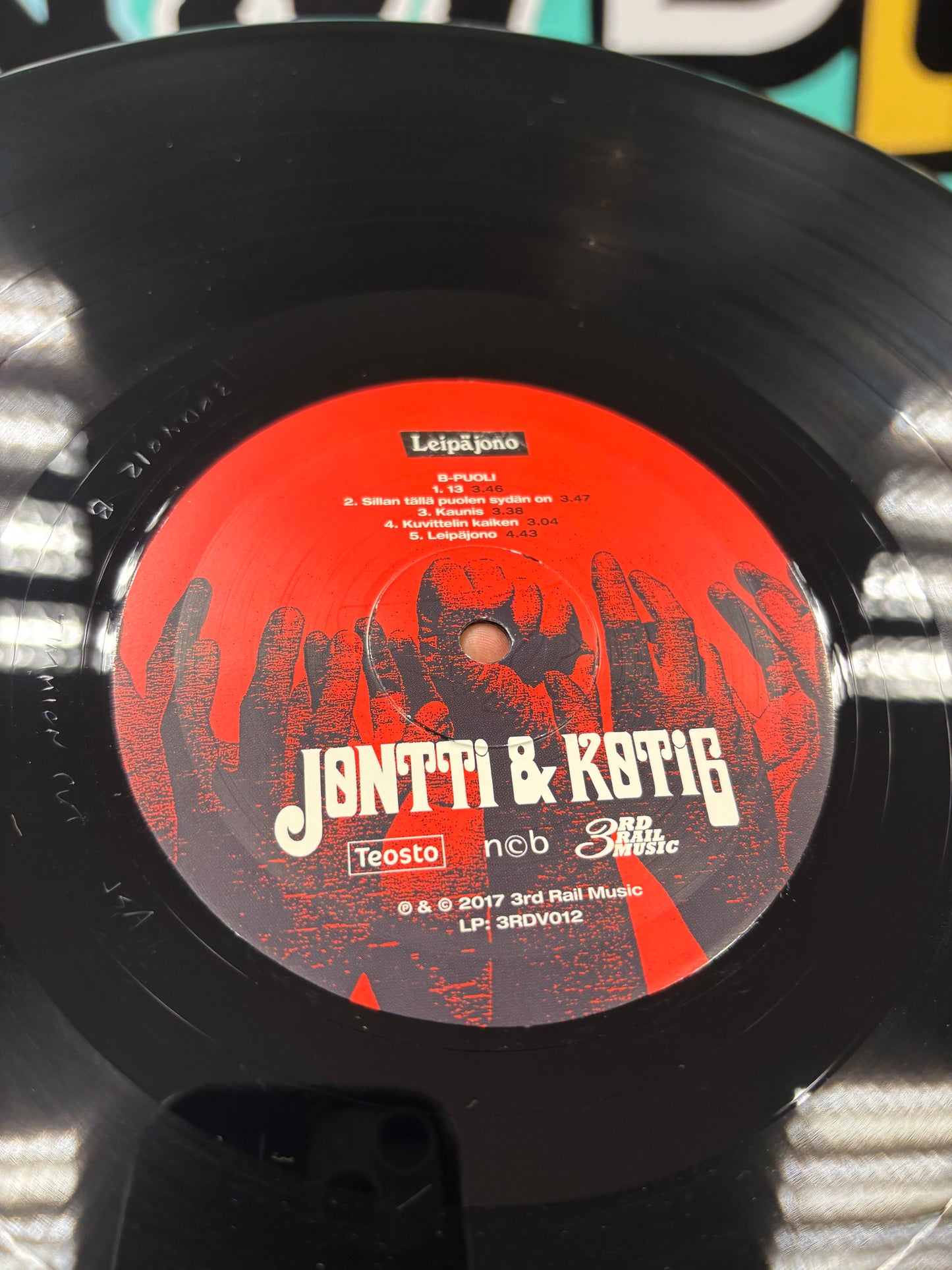 Jontti & Koti6: Leipäjono, LP, Only vinyl pressing, 3rd Rail Music, Finland 2017