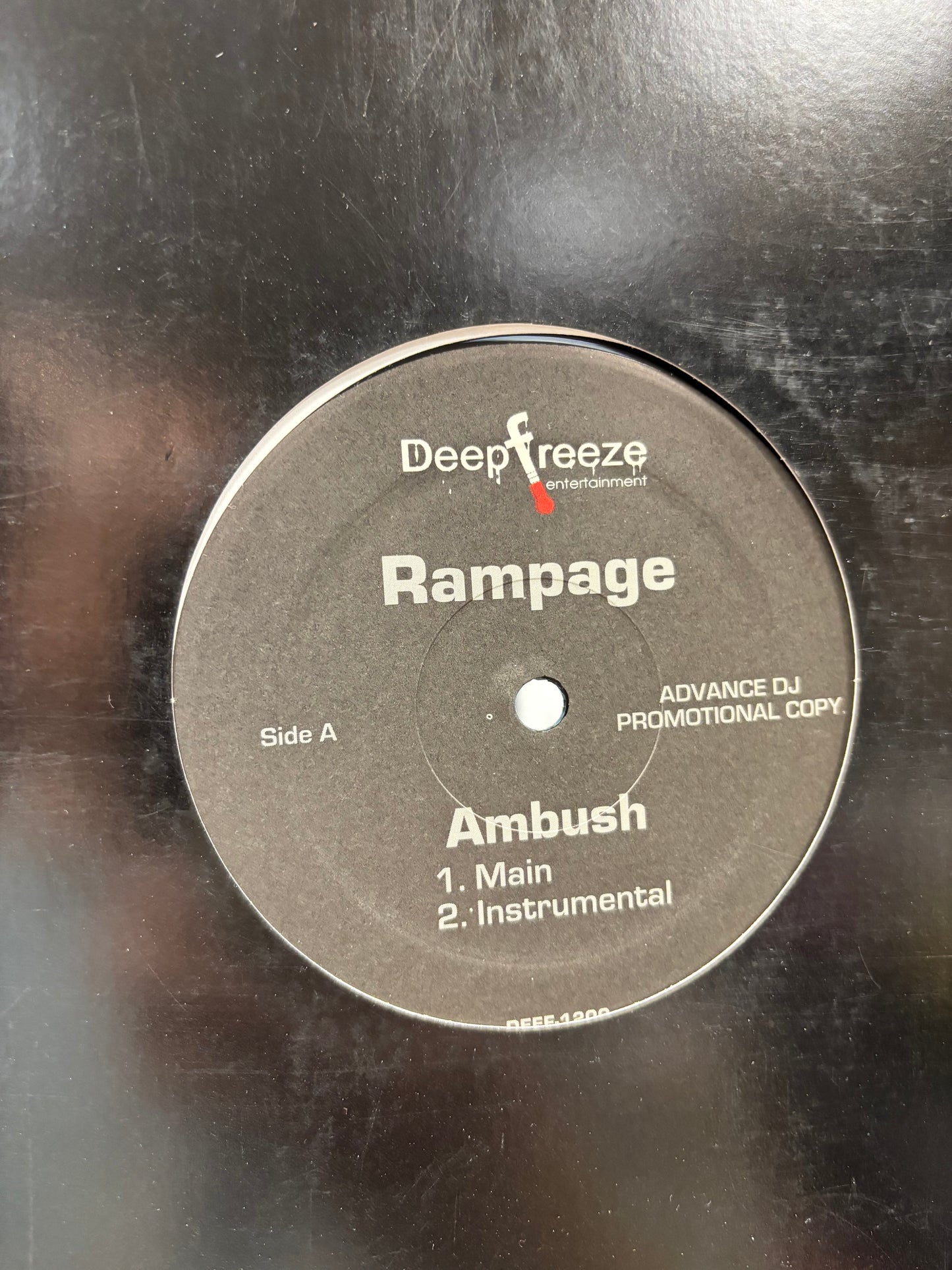 Rampage: Ambush/Flip It, 12inch, Only pressing, Promo, Deep Freeze Entertainment, US 2007