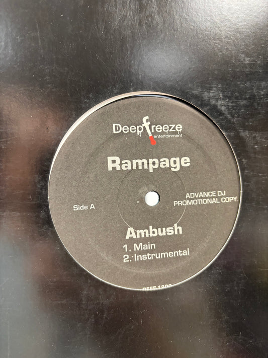 Rampage: Ambush/Flip It, 12inch, Only pressing, Promo, Deep Freeze Entertainment, US 2007