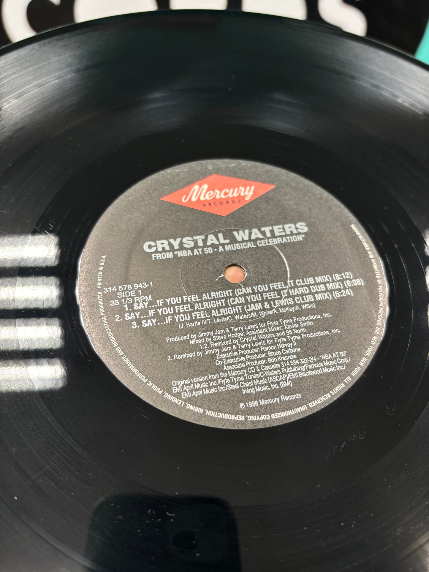 Crystal Waters: Say…If You Feel Alright, 12inch, Mercury, US 1997