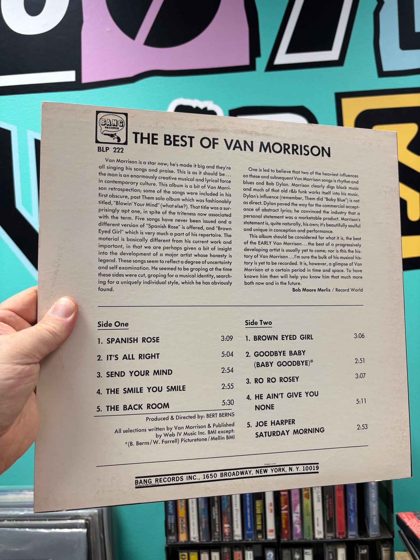 Van Morrison: The Best Of Van Morrison, LP, reissue, compilation, Bang Records, US 1973