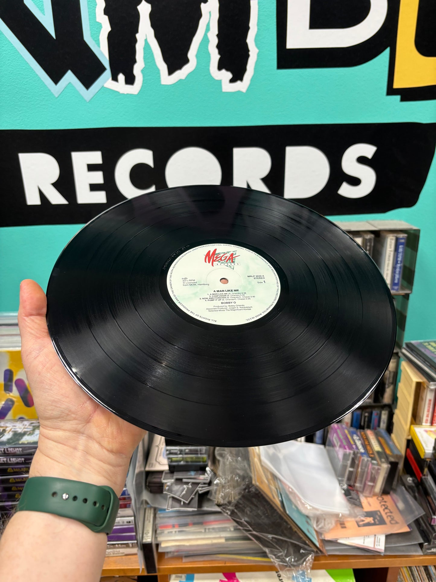 Bobby ”O” & His Banana Republic: A Man Like Me, LP, Mega Records, Scandinavia 1985