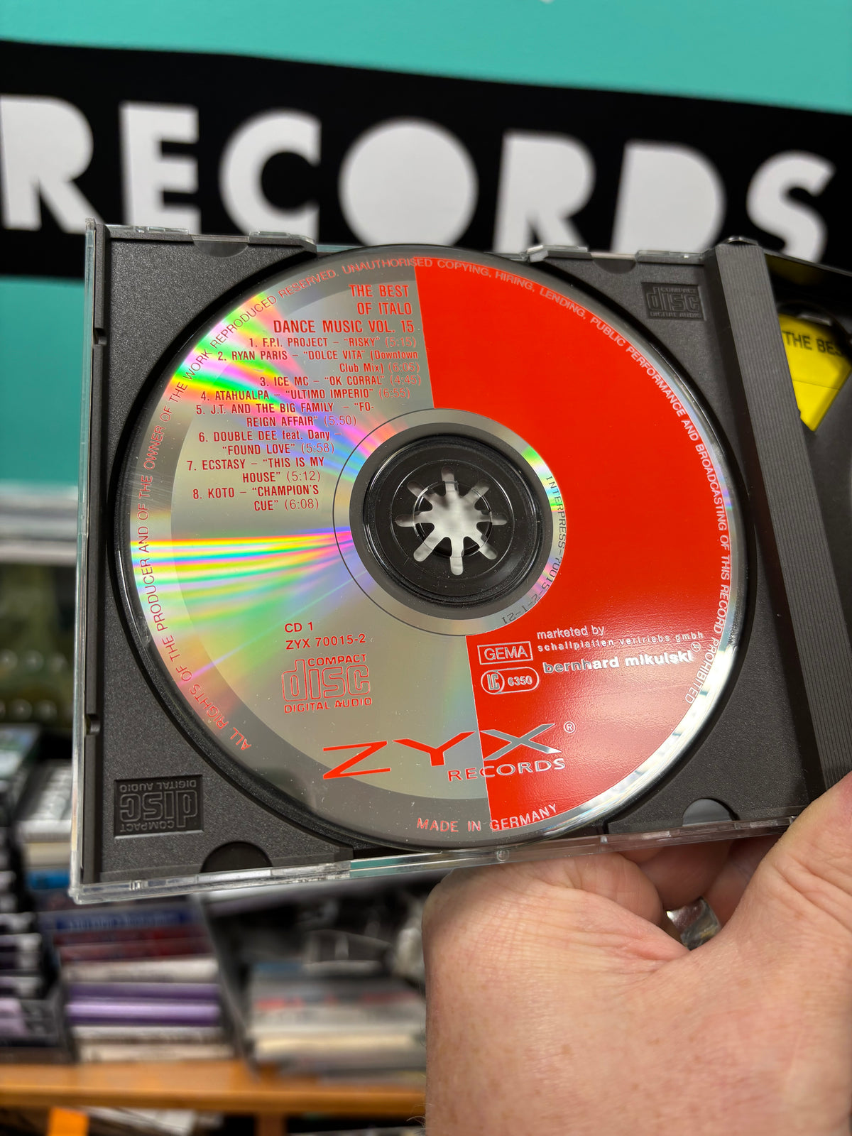 The Best Of Italo Dance Music Vol. 15, 2CD, 1st pressing, Only official CD pressing, compilation, ZYX Records, West-Germany 1990