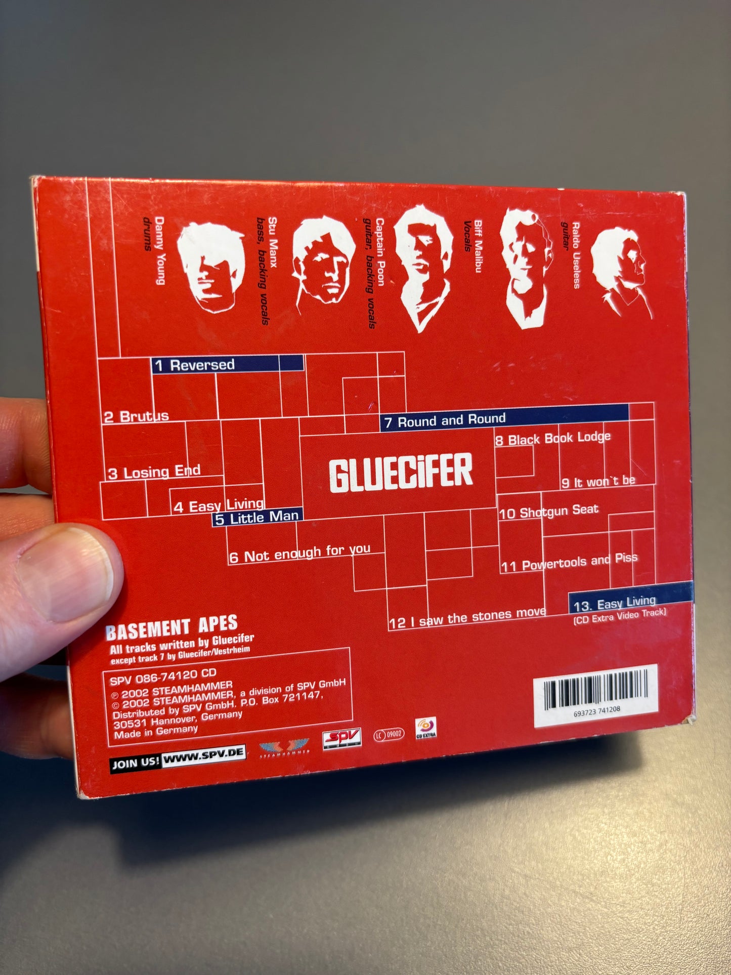 Gluecifer: Basement Apes, CD, Limited Edition, Enhanced, Digipak, Steamhammer, SPV GmbH, Germany 2002