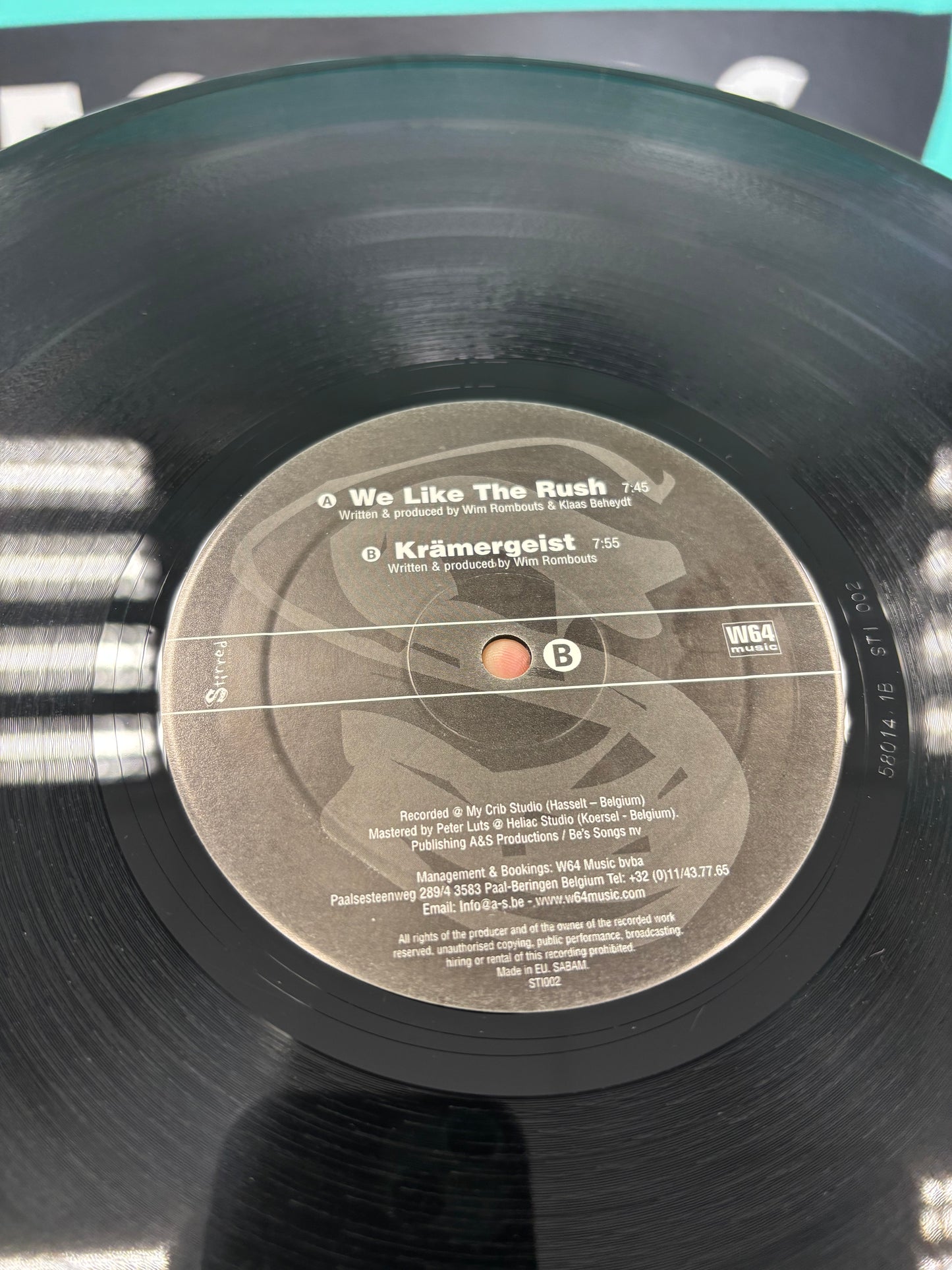 DJ CéCéM: We Like The Rush/Krämergeist, 12inch, Only pressing, Stirred Records, Netherlands 2005