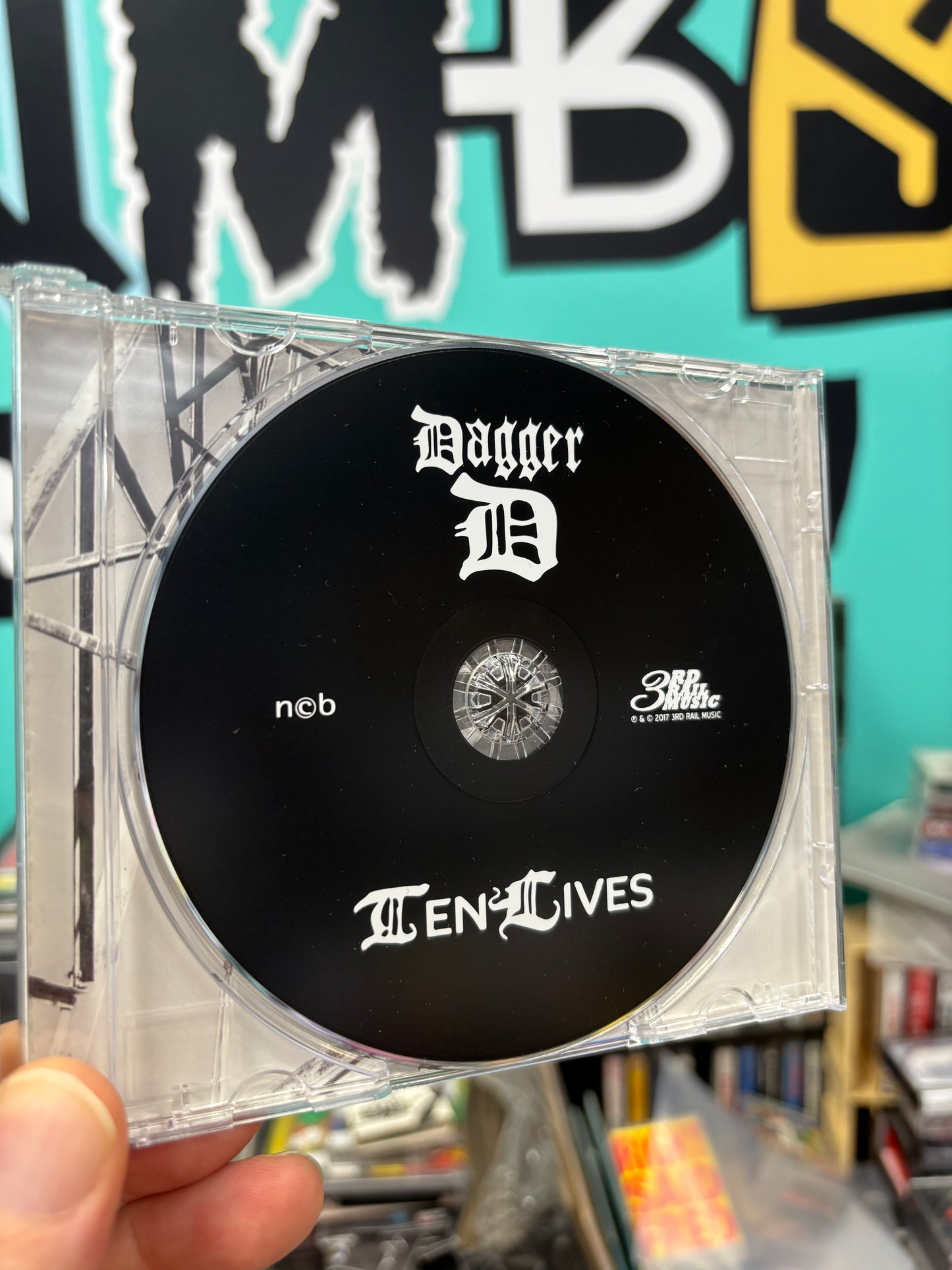 Dagger D: Ten Lives, CD, Only CD pressing, 3rd Rail Music, Finland 2017