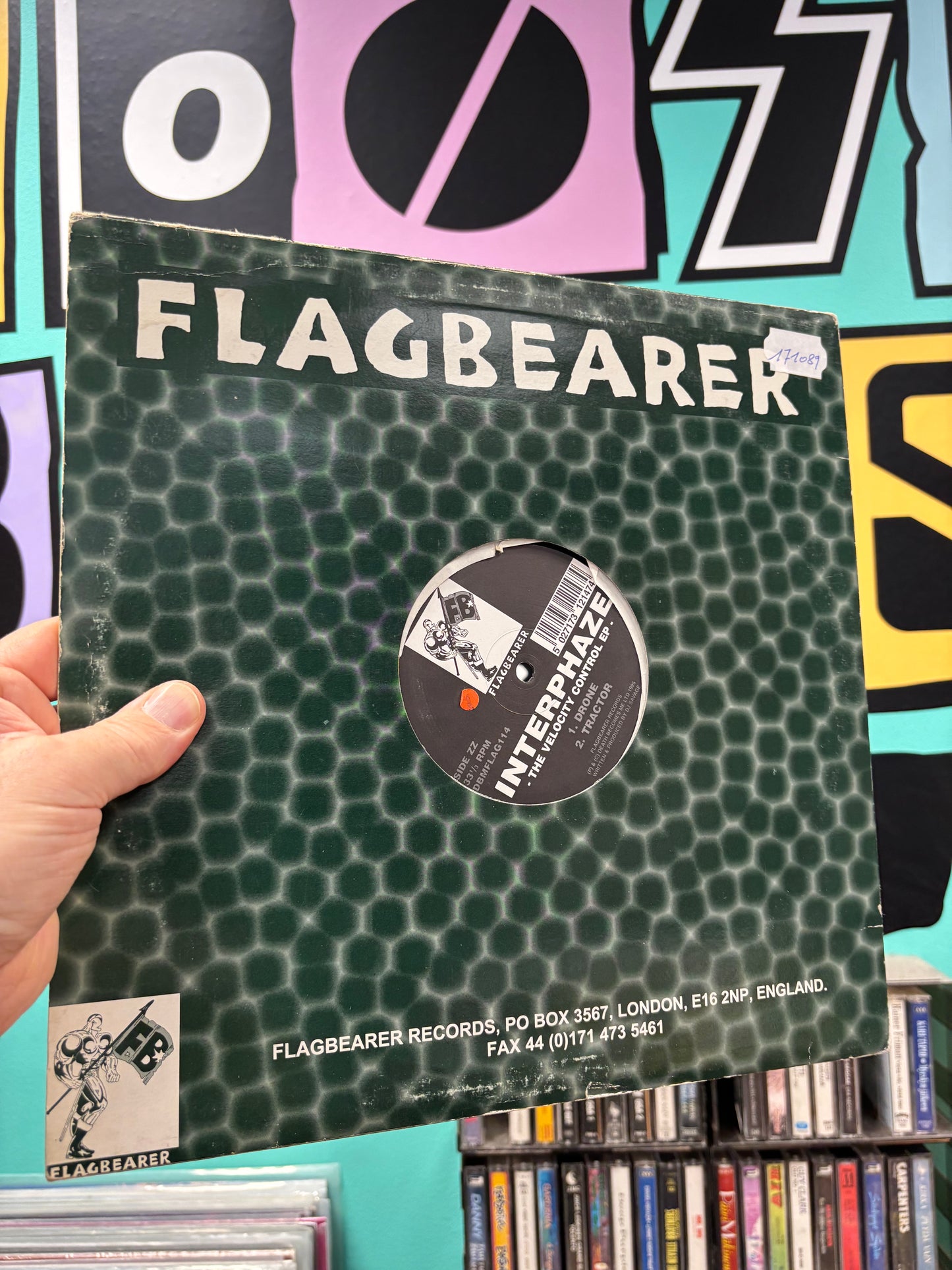 Interphaze: The Velocity Control EP, 2x12inch (A&B side missing!), Only pressing, Flagbearer Records, UK 1995