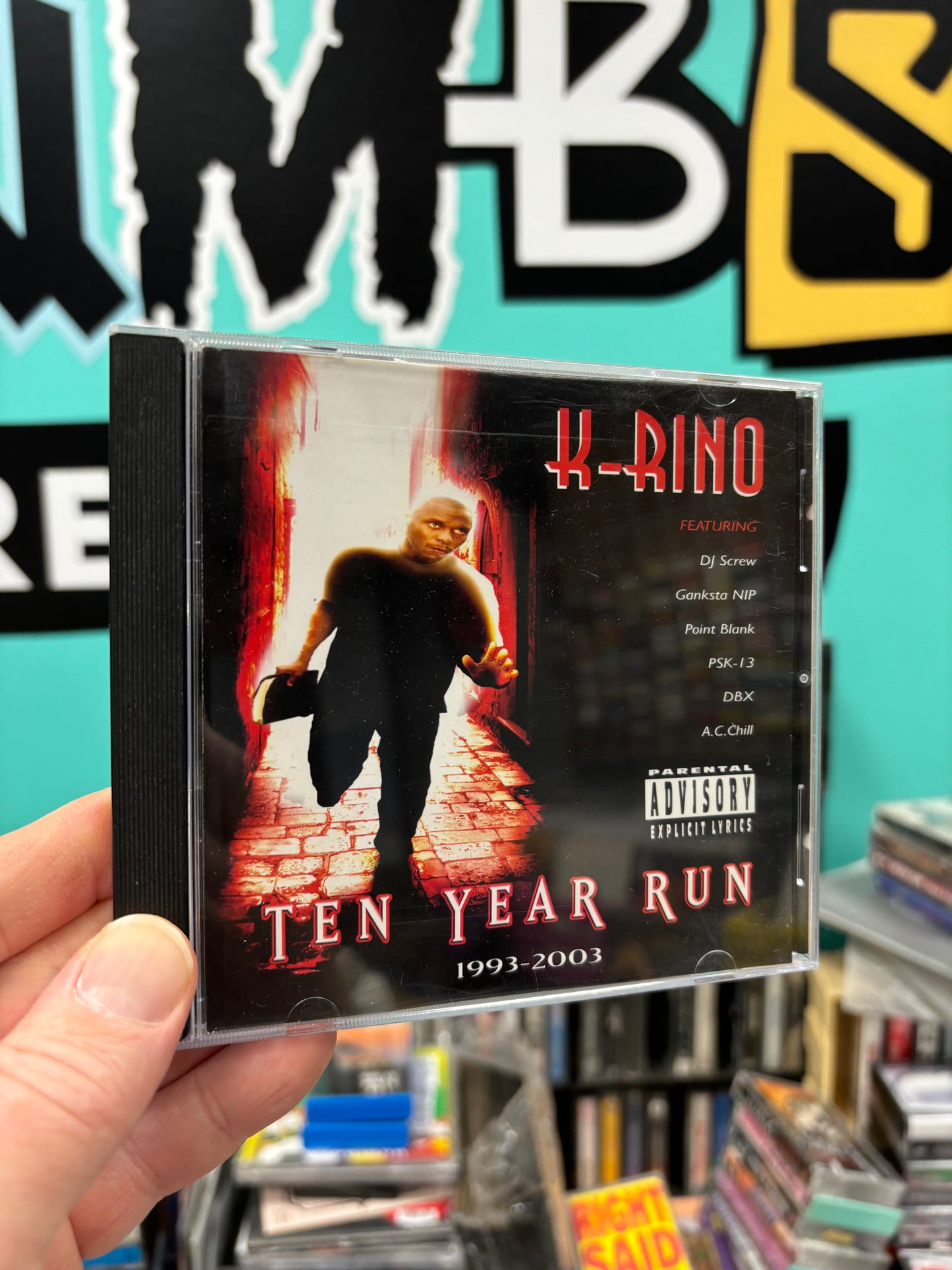 K-Rino: Ten Year Run 1993-2003, CD, 1st pressing, Only CD pressing, Compilation, Black Book International, US 2003