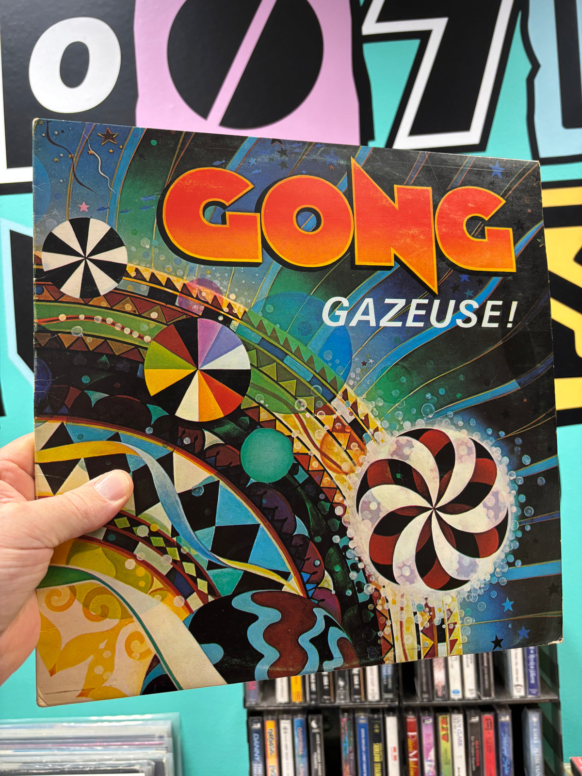Gong: Gazeuse!, LP, Green Labels With Two-Virgins Logo, Virgin, UK 1976