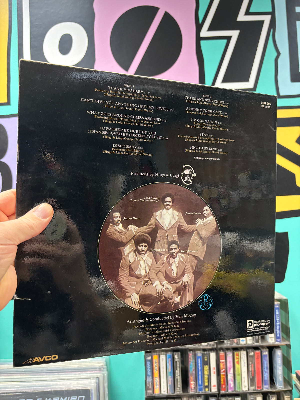 The Stylistics: Thank You Baby, LP, Avco, UK 1975