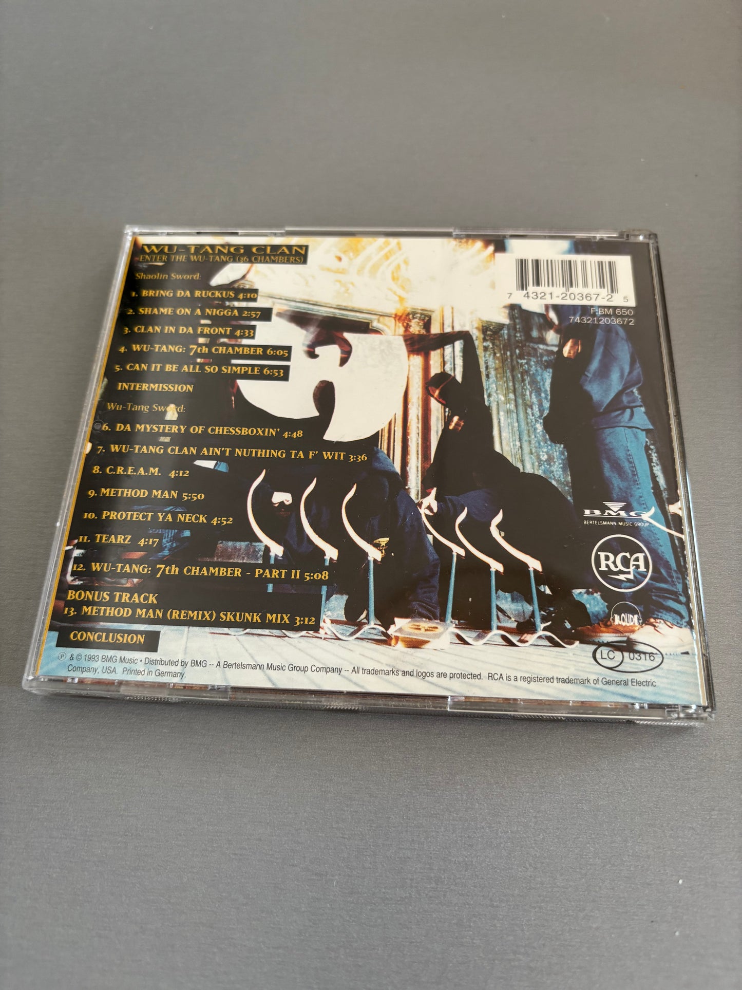 Wu-Tang Clan: Enter The Wu-Tang (36 Chambers), CD, Loud Records, RCA, BMG, Europe 1994