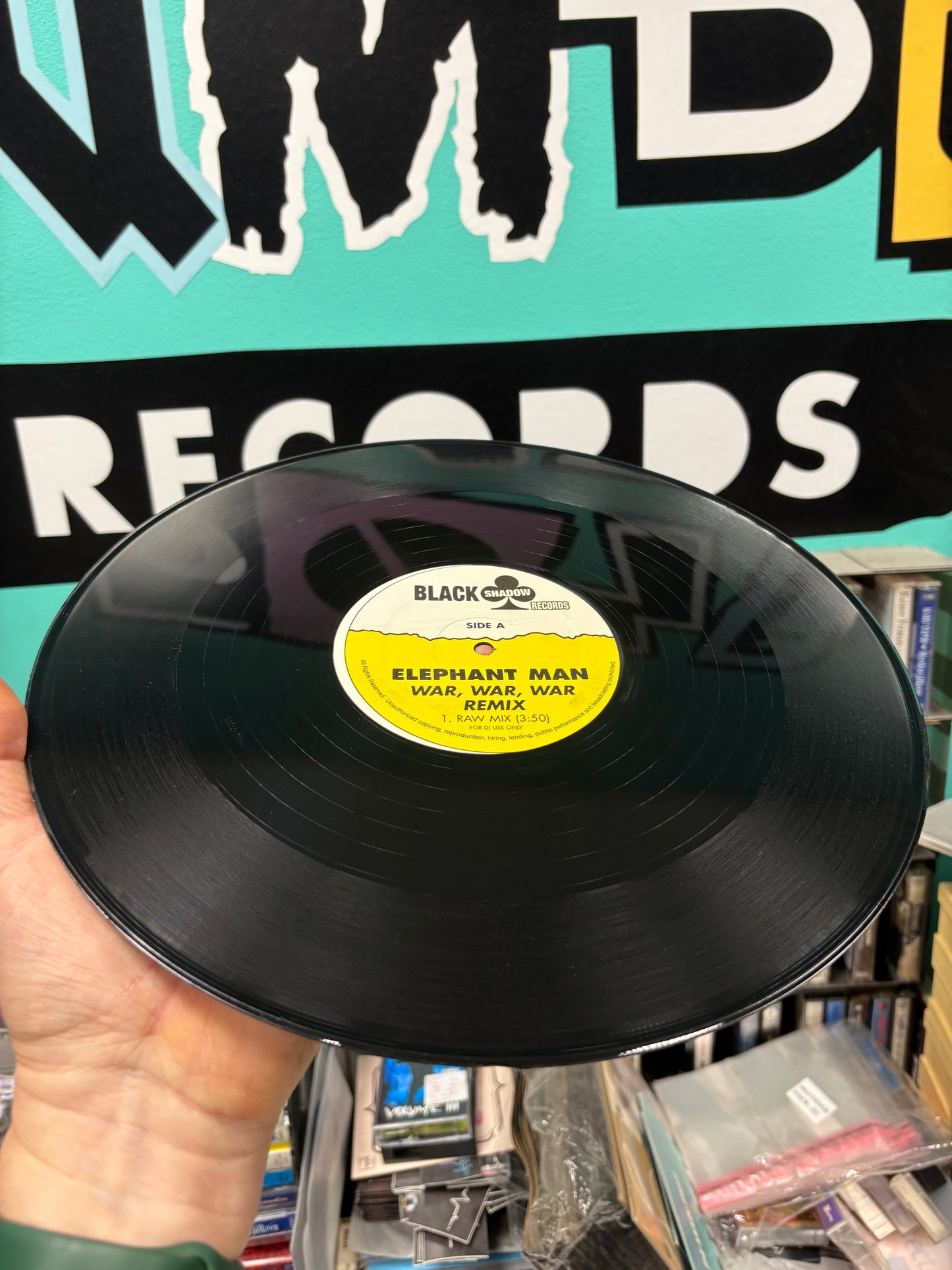 Elephant Man: War, War, War Remix, 12inch, Black Shadow Records, US year?