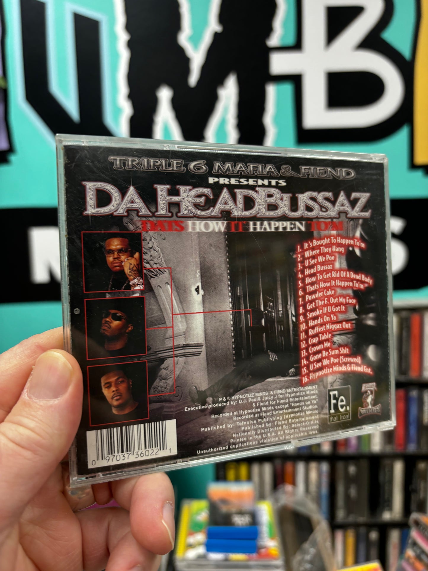 Triple 6 Mafia & Fiend Presents - Da Headbussaz: Dat’s How It Happen To ’M, CD, Hypnotize Minds, Fiend Entertainment, US 2002