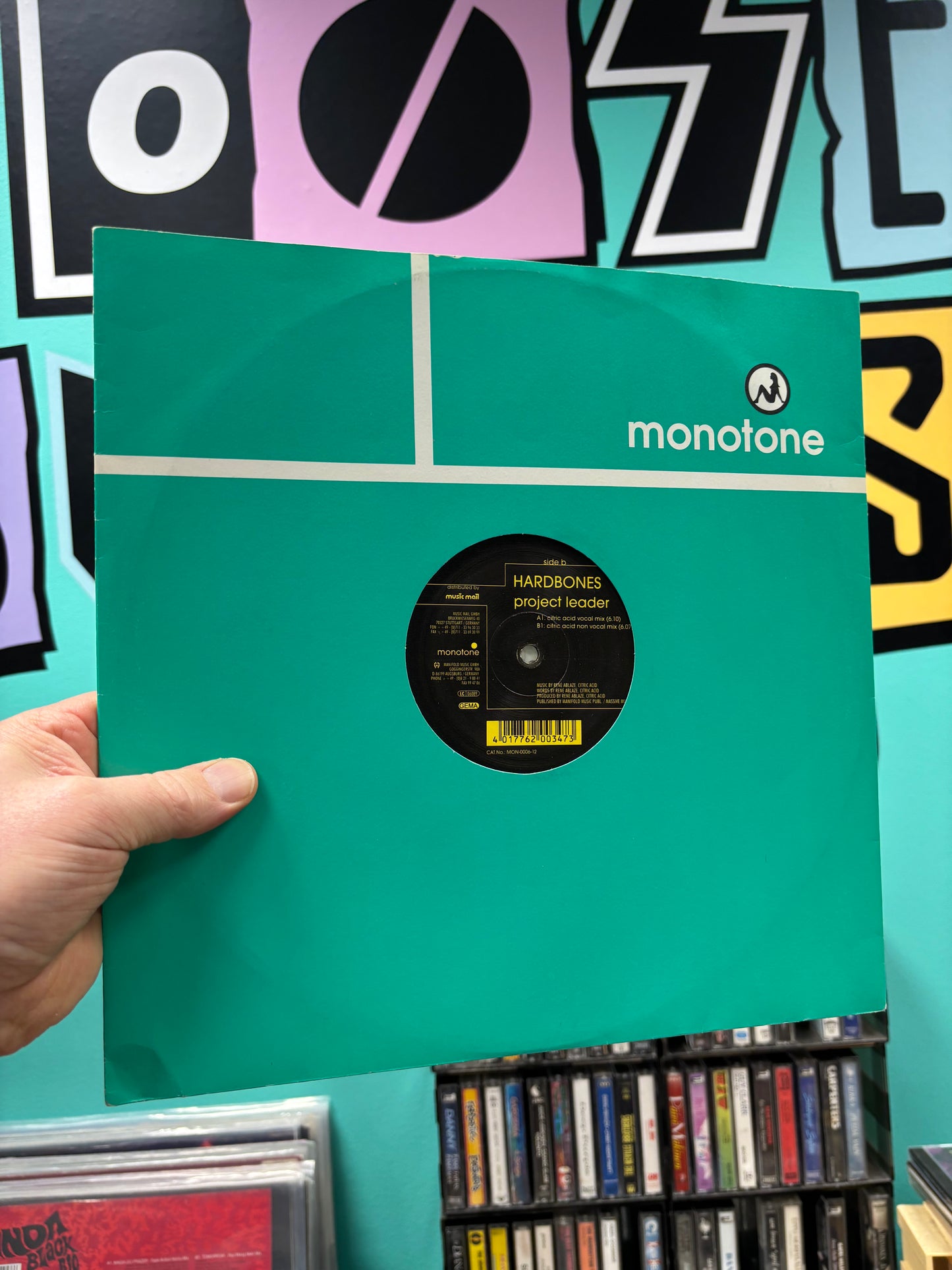 Hardbones: Project Leader, 12inch, Only pressing, Monotone Records, Germany 2000