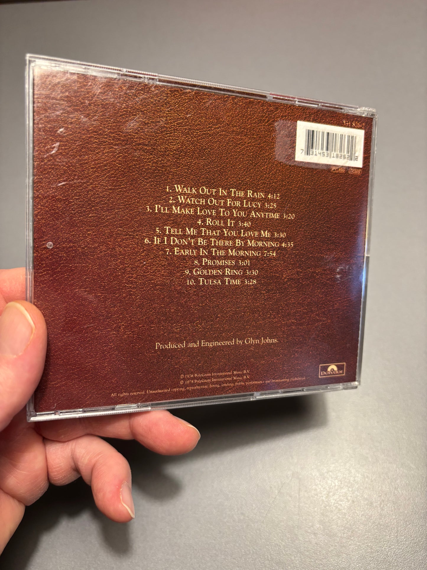 Eric Clapton: Backless, CD, reissue, remastered, Polydor, Europe year?