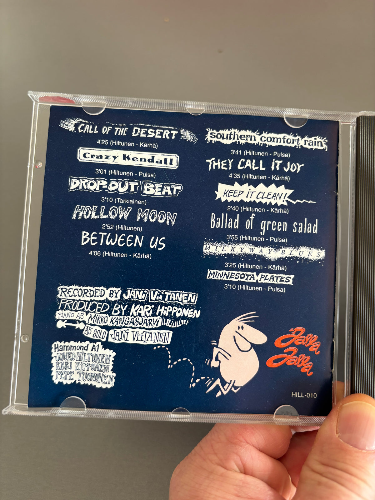Jalla Jalla: Crumelur, CD, 1st pressing, Hiljaiset Levyt, Finland 1992