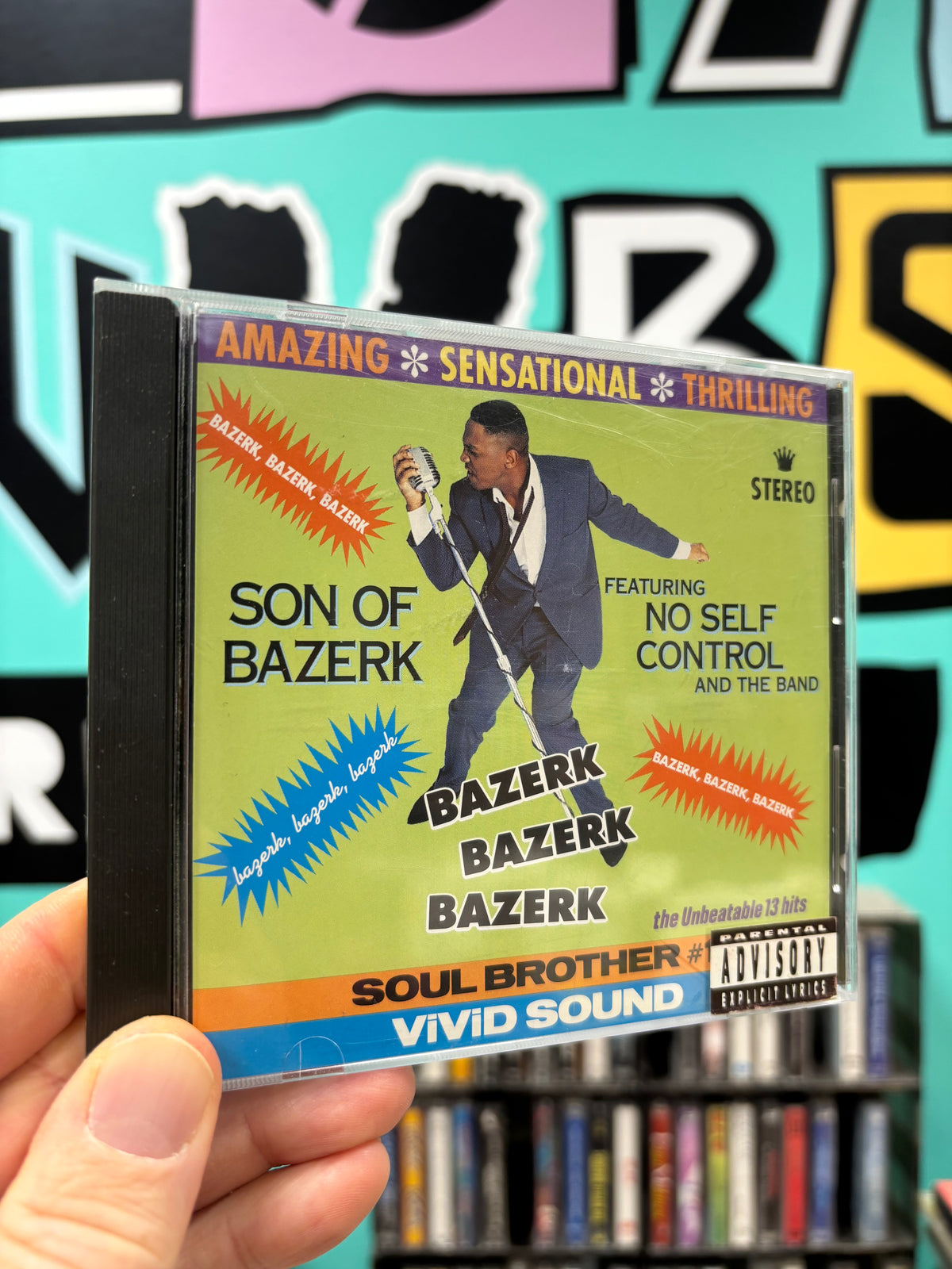 Son Of Bazerk featuring No Self Control And The Band: Bazerk Bazerk Bazerk, CD, 1st pressing, Soul, US 1991