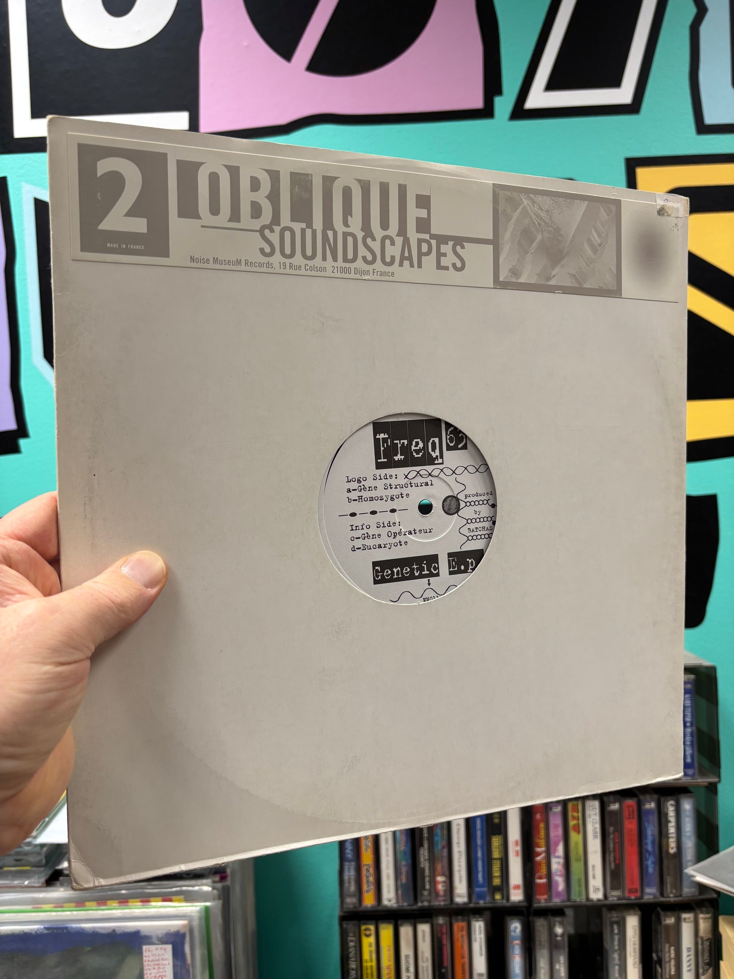 Freq63: Genetic EP, 12inch, Only pressing, Noise Museum, France 1997