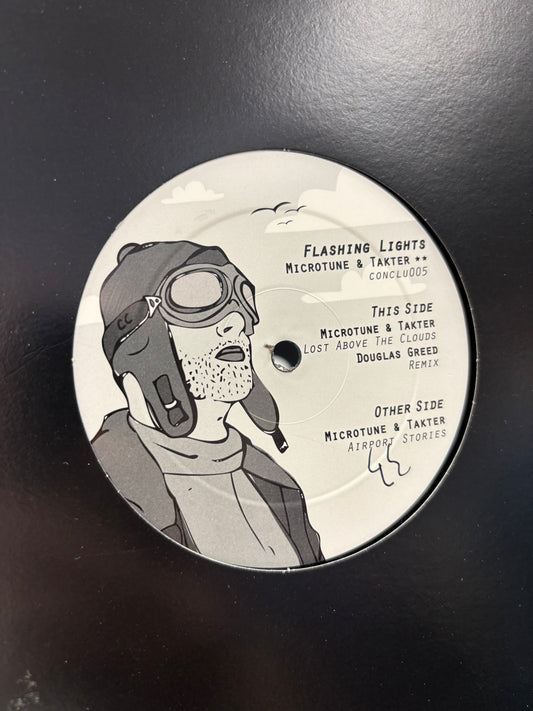 Microtune & Takter: Flashing Lights, 12inch, Only pressing, Concorde Club Recordings, Germany 2010
