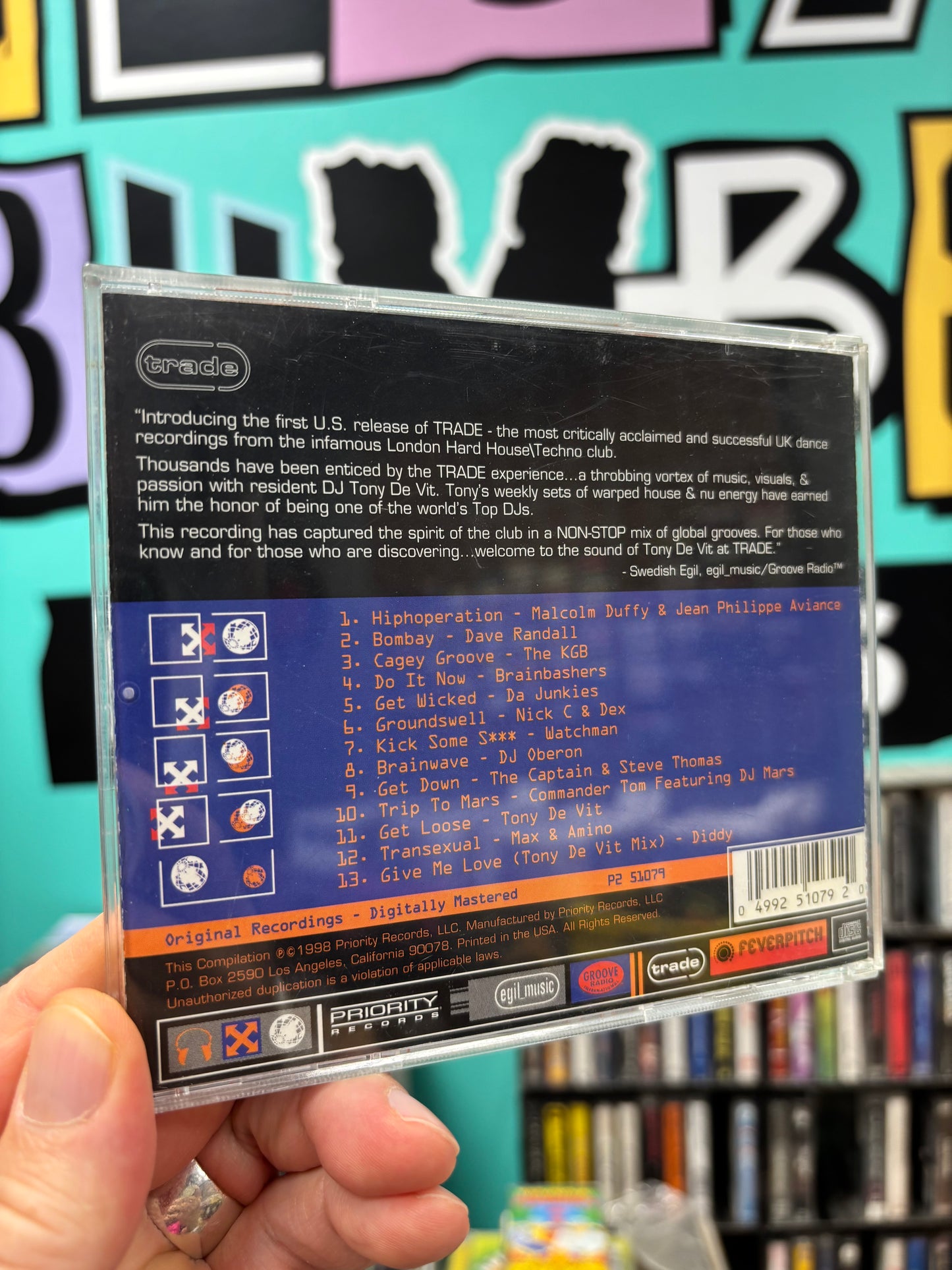 Tony De Vit: Trade, CD, reissue, Compilation, Mixed, Priority Records, US 1998