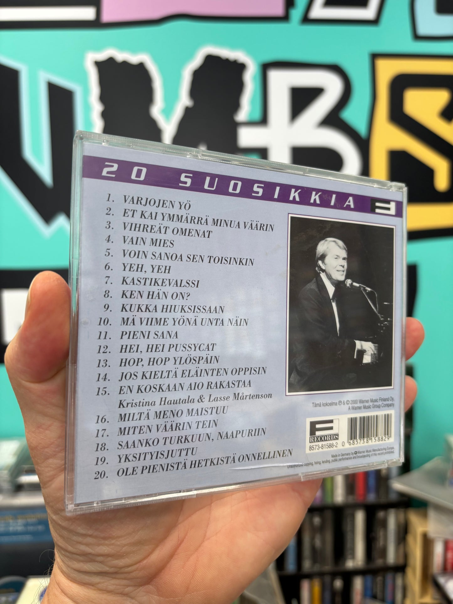 Lasse Mårtenson: Yeh, Yeh, 20 Suosikkia, CD, Only pressing, Compilation, Fazer Records, Finland 2000