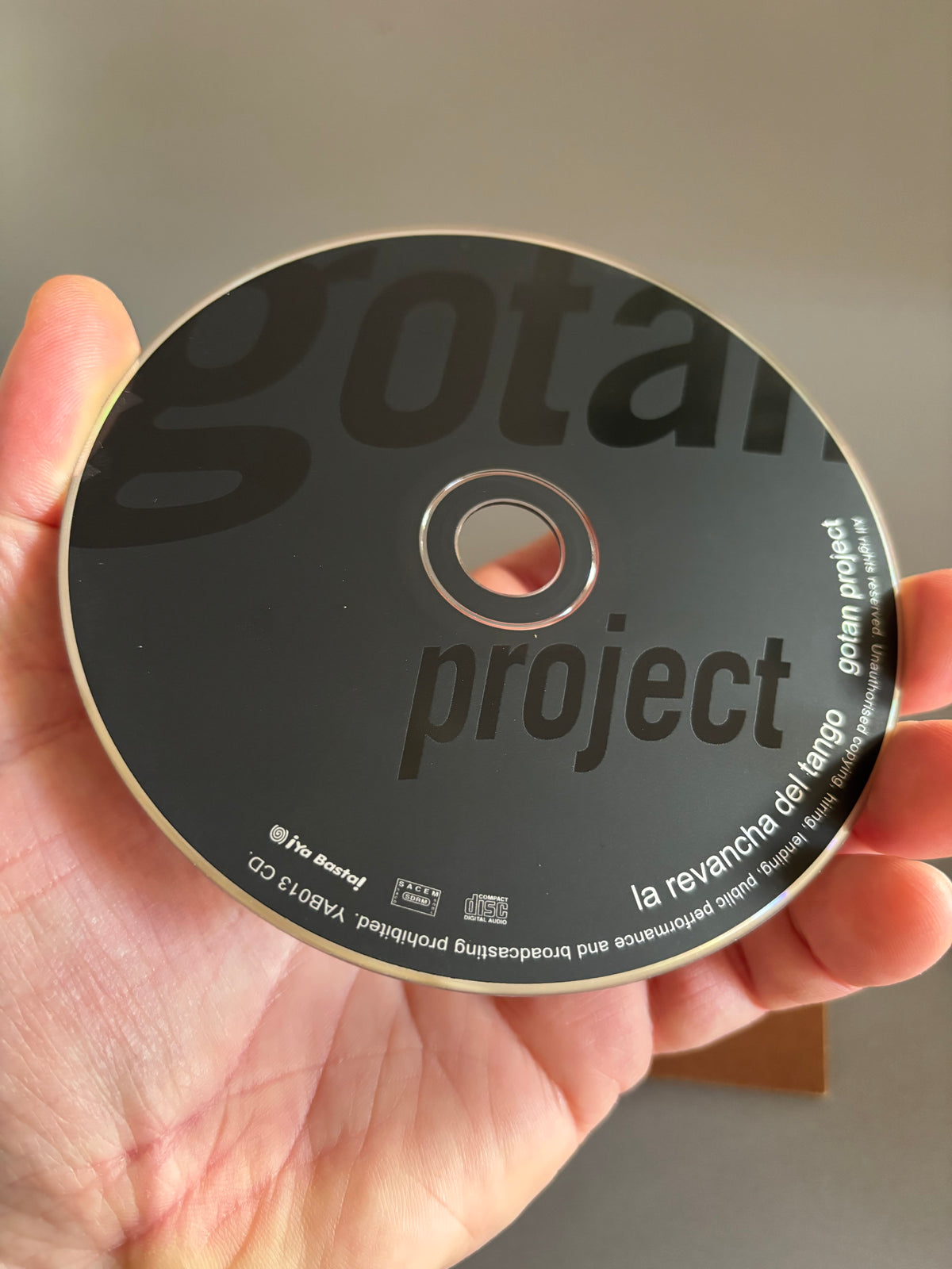 Gotan Project: La Revancha Del Tango, CD, ¡Ya Basta!, Europe 2001