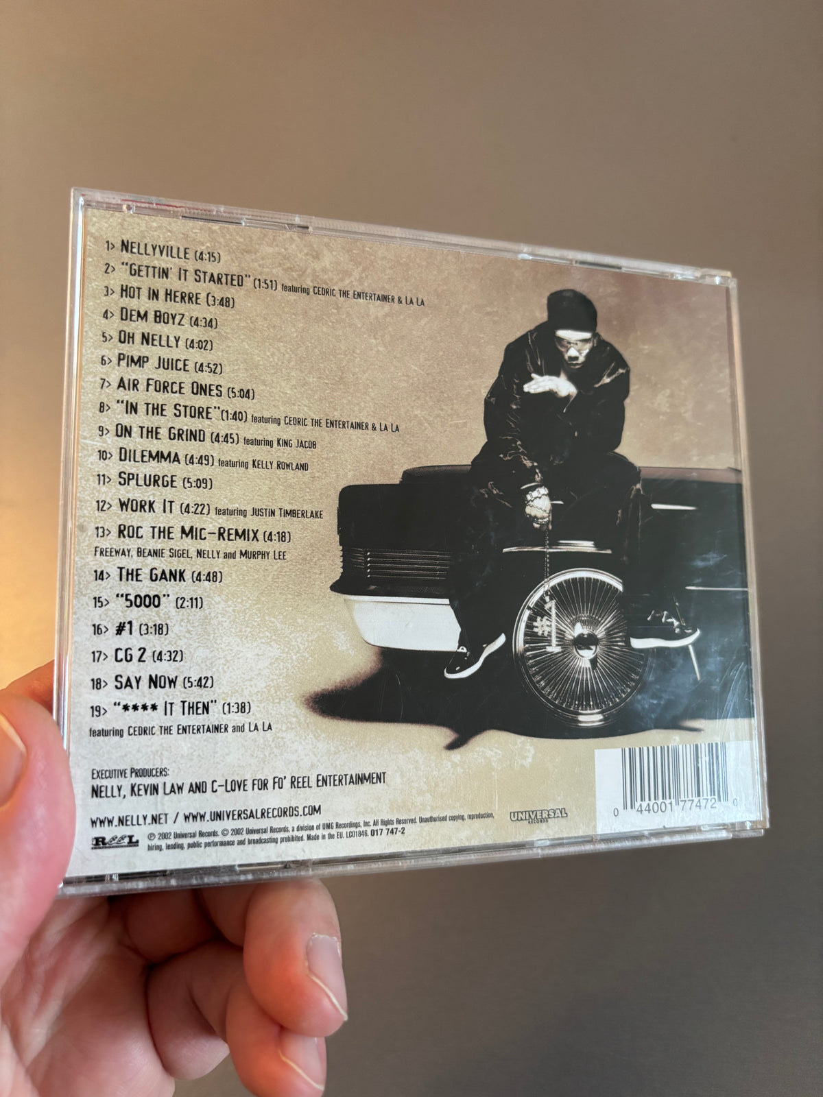 Nelly: Nellyville, CD, Universal Records, Fo’ Reel Entertainment, Europe 2002