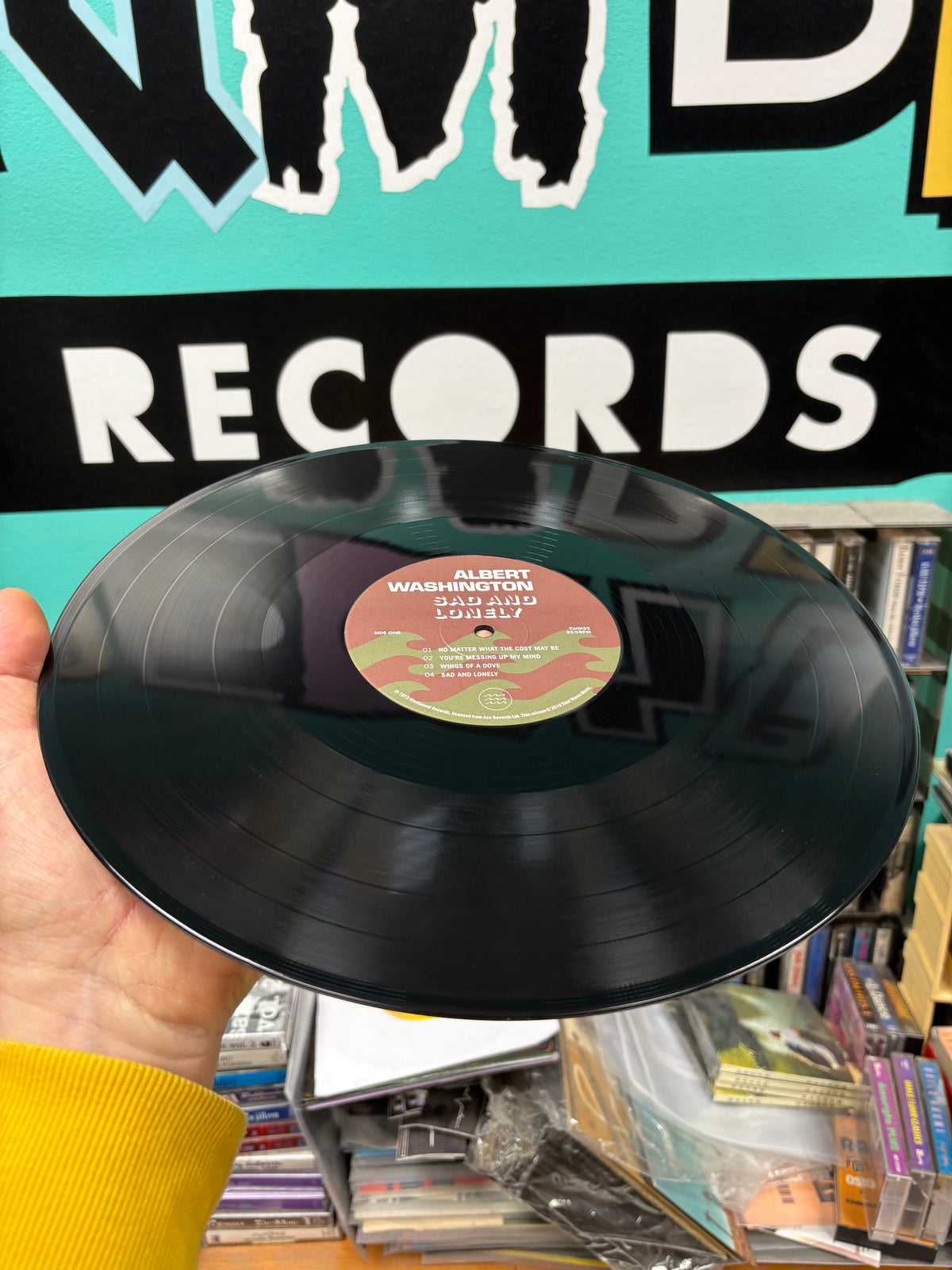 Albert Washington: Sad And Lonely, LP, reissue, Limited Edition, RSD, Tidal Waves Music, UK & Europe 2019