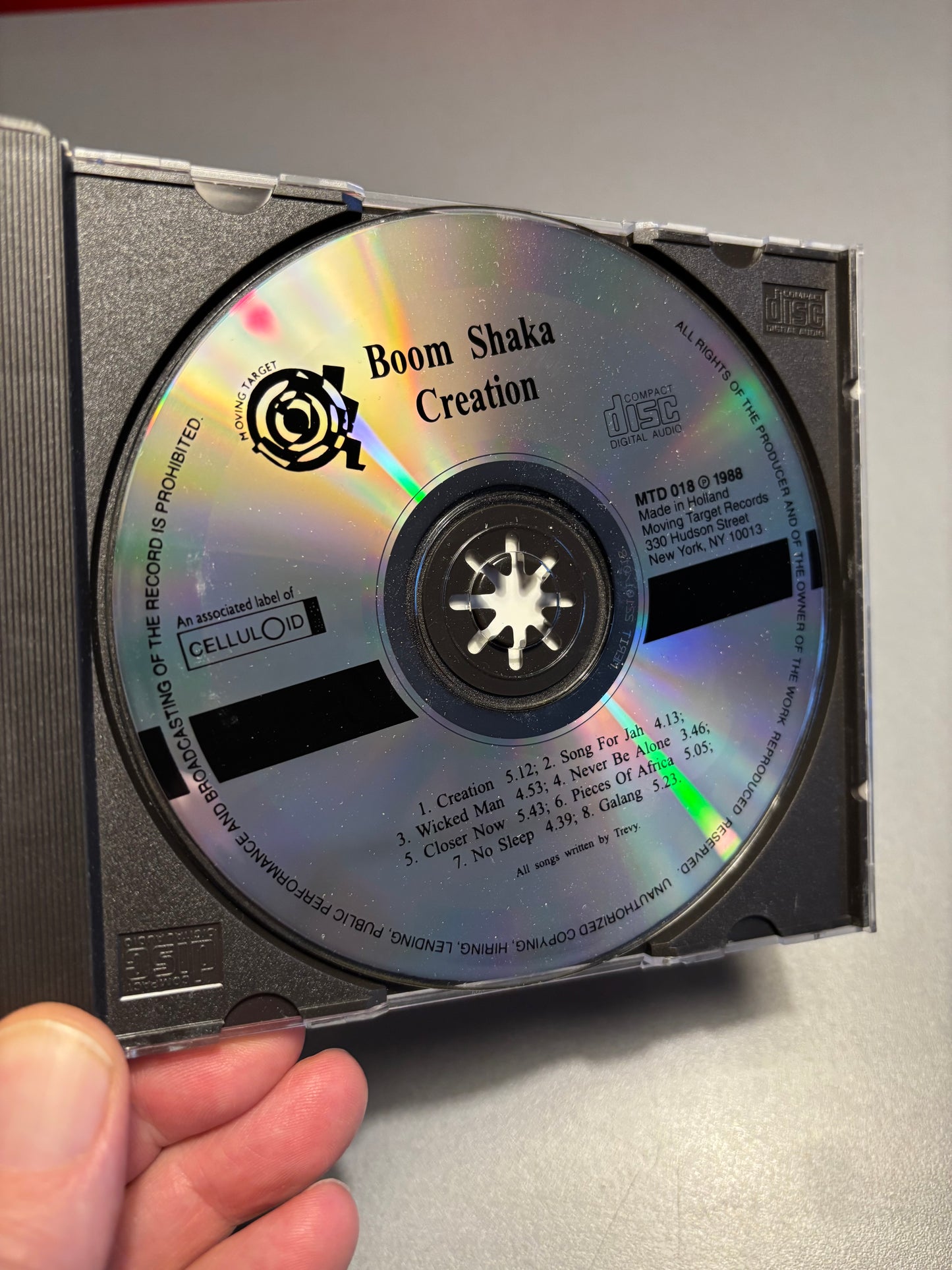 Boom Shaka: Creation, CD, Moving Target, Netherlands 1988