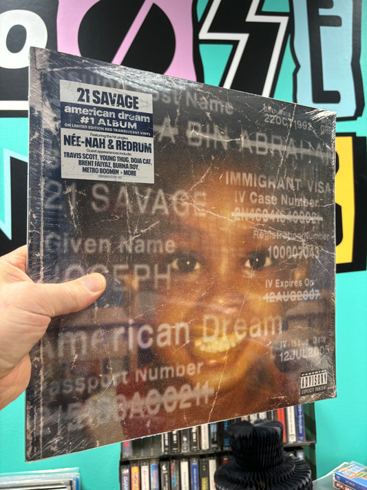 HULLU VARASTOALE -20%‼️‼️‼️21 Savage: American Dream, 2LP, Red Translucent vinyls, Limited Edition, Europe 2024