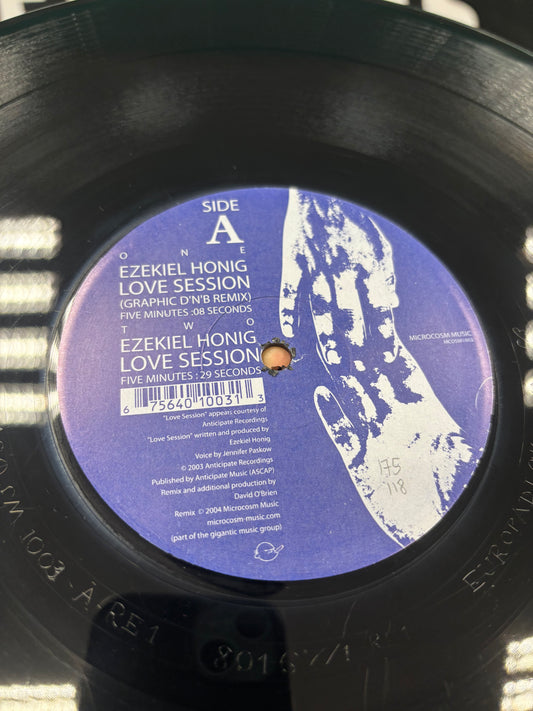 Ezekiel Honig: Love Session/1000 Remix EP, 12inch, Only pressing, Microcosm Music, US 2004