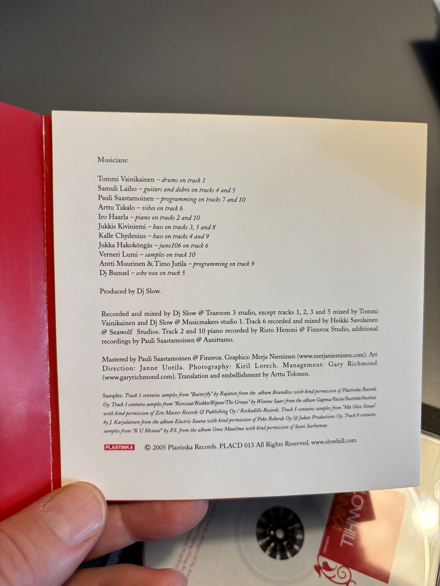 Slowhill: Fennika, CD, 1st pressing, Plastinka, Finland 2005