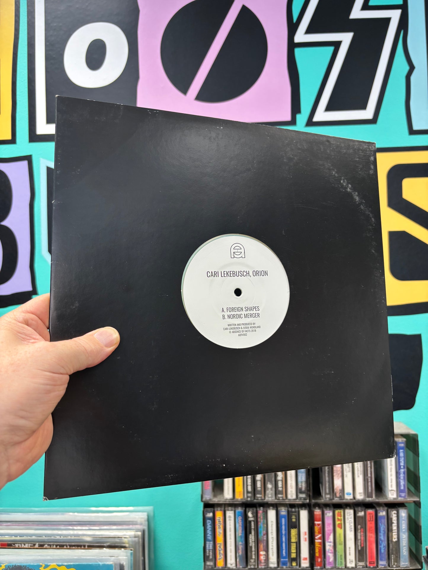 Cari Lekebush & Orion: Foreign Shapes, 12inch, Only pressing, Limited Edition, Transparent, Absence Of Facts, Finland 2018