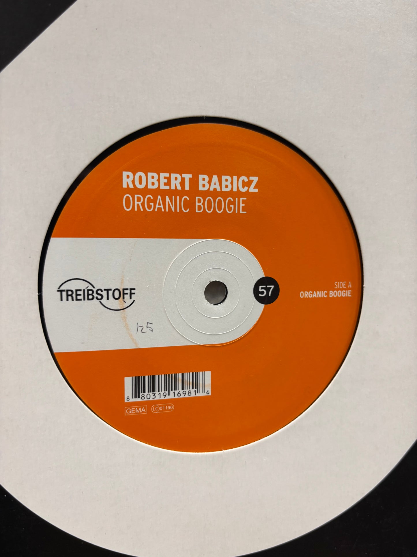 Robert Babicz: Organic Boogie, 12inch, Only pressing, Treibstoff, Germany 2005