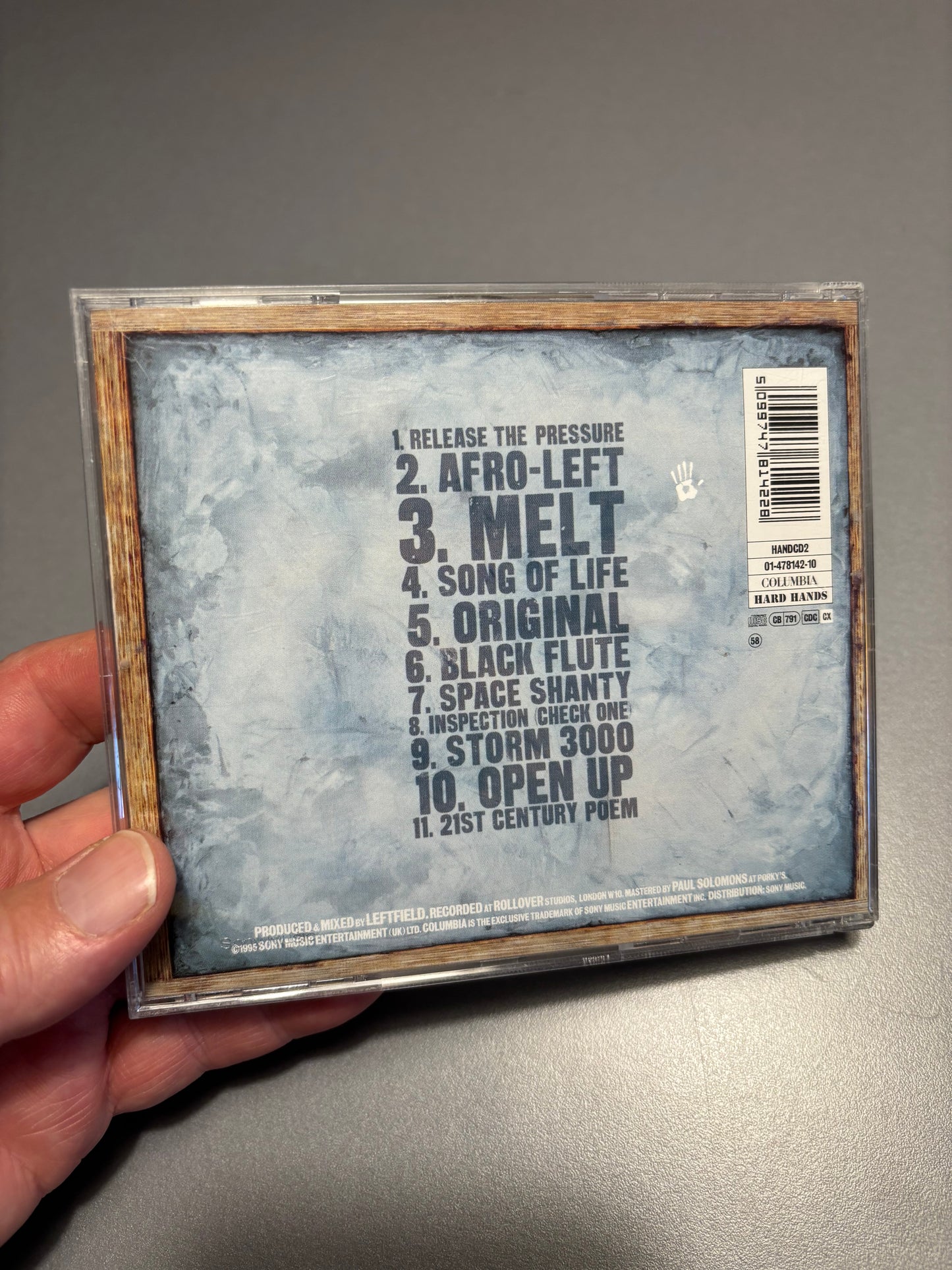 Leftfield: Leftism, CD, repress, Hard Hands, Columbia, UK 1995?