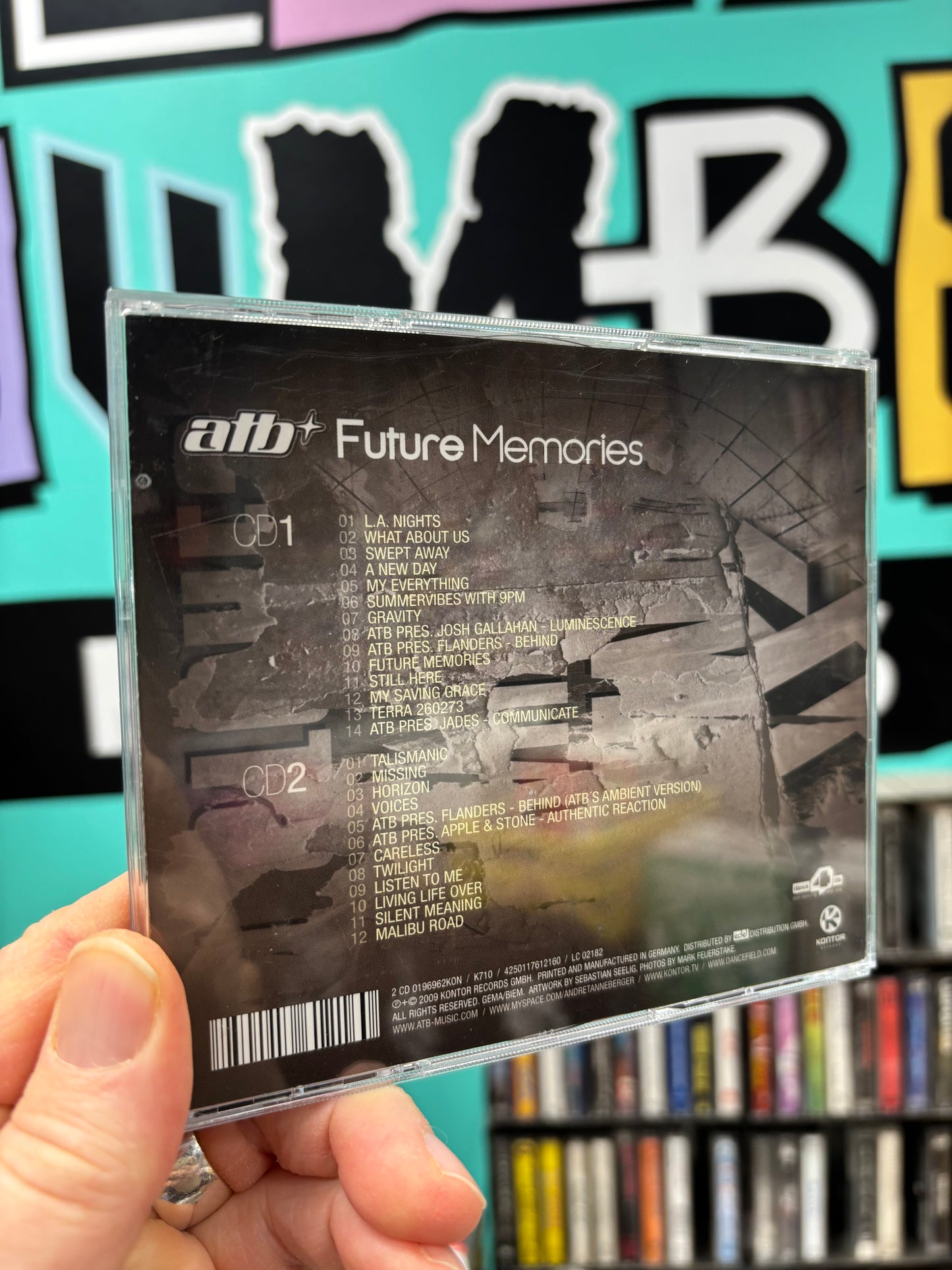 ATB: Future Memories, 2CD, 1st pressing, Kontor Records, Germany 2009