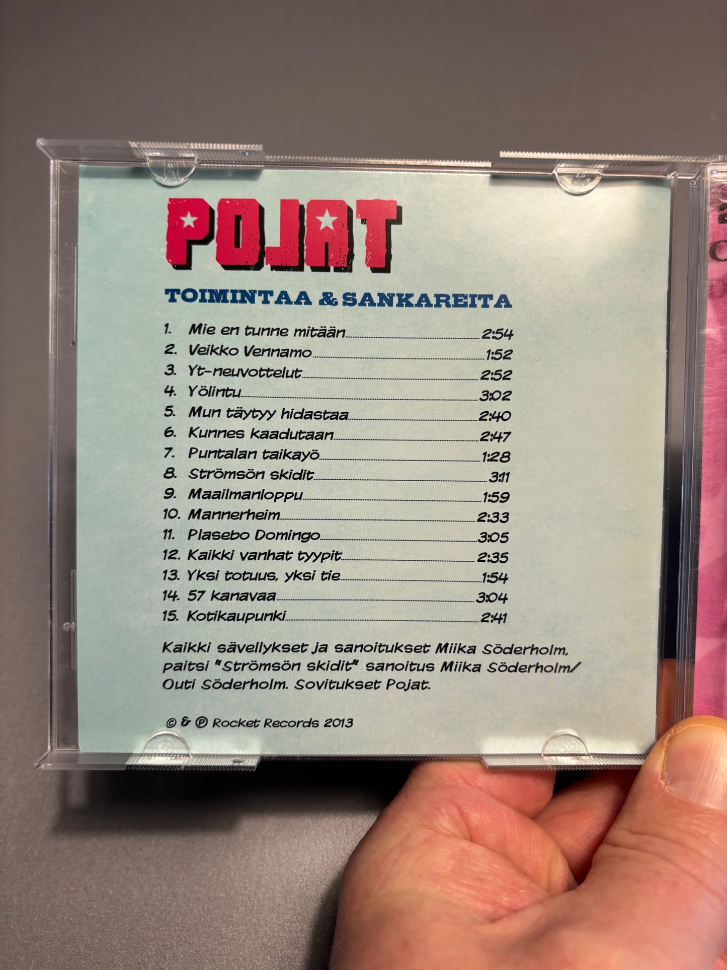 Pojat: Toimintaa & Sankareita, 2CD, Only CD pressing, Rocket Records, Finland 2013