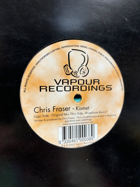 Chris Fraser: Kismet, 12inch, Only official pressing, Vapour Recordings, Australia 2002